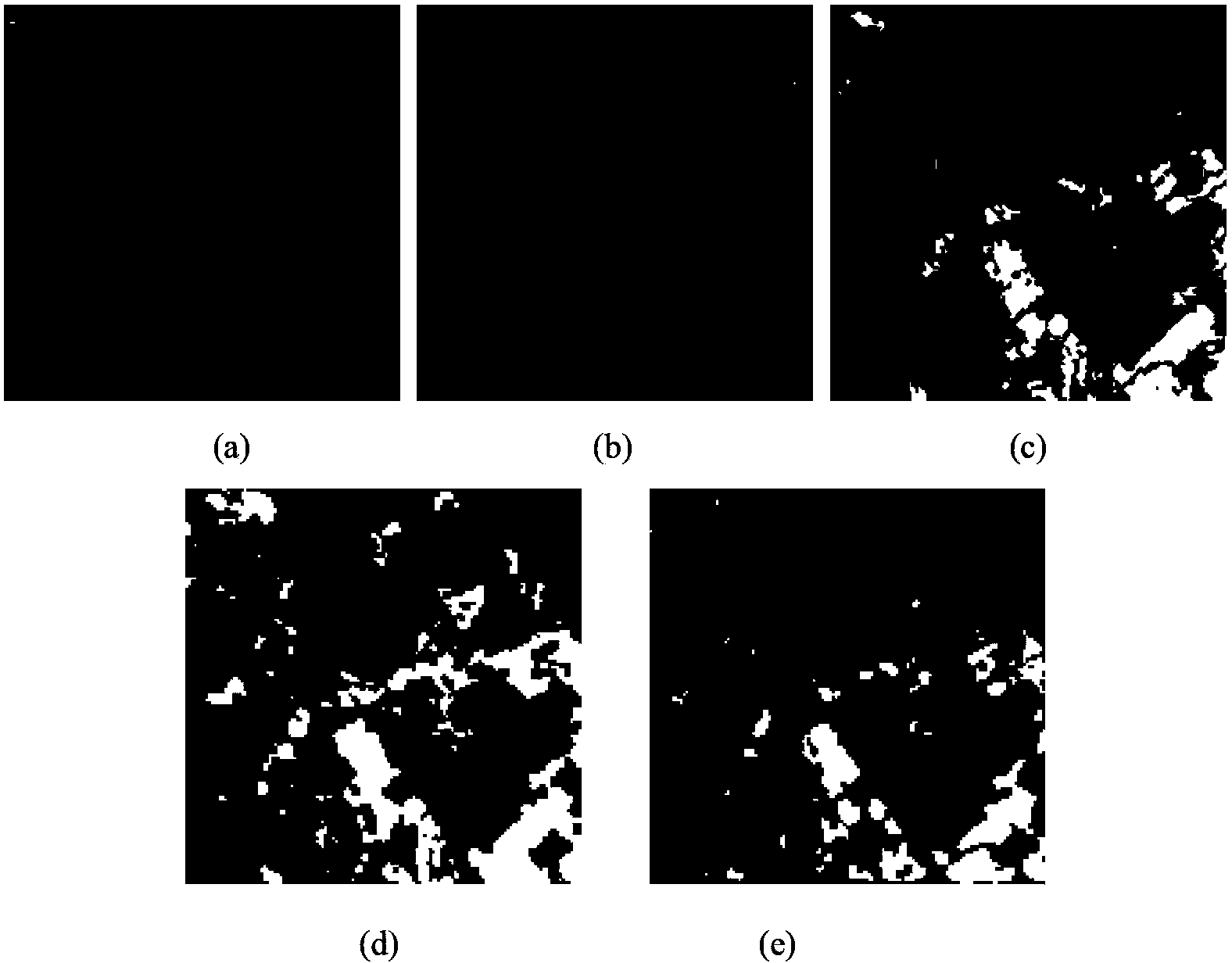 Method for detecting SAR image changes based on neighborhood clustering kernels