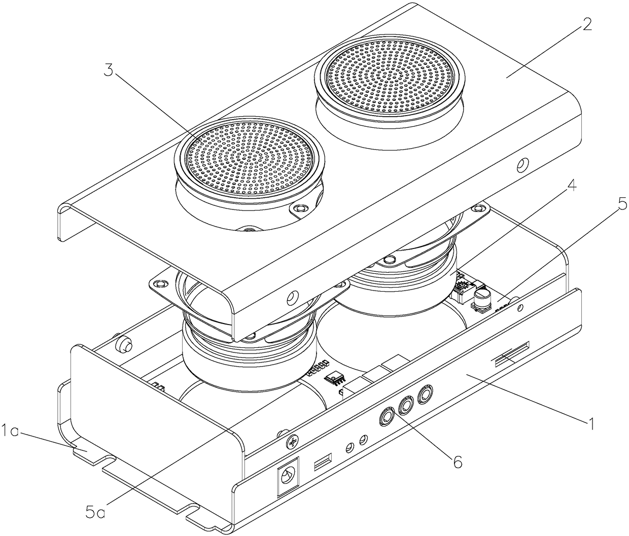 Motor vehicle driver examination system vehicle-mounted pickup loudspeaker box