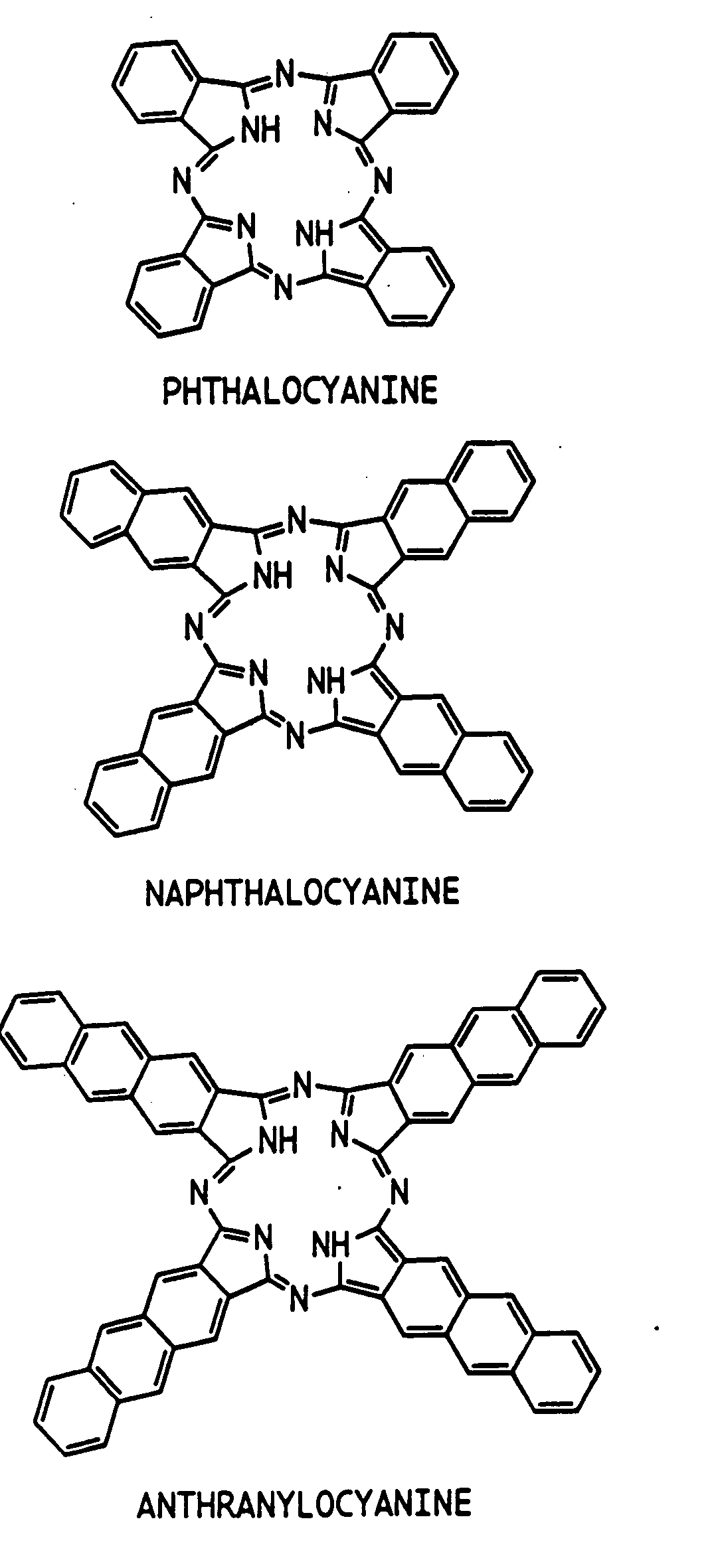 Hybrid phthalocyanine derivatives and their uses