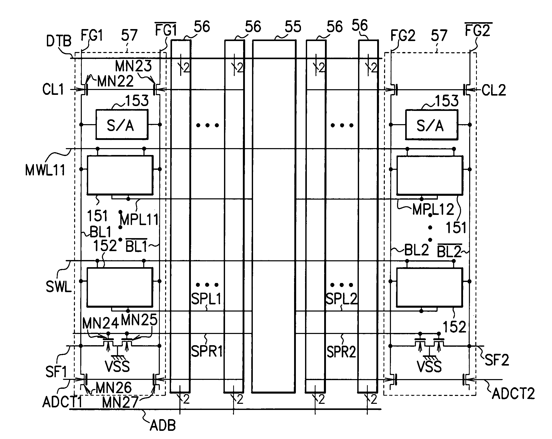 Semiconductor memory device for securely retaining data