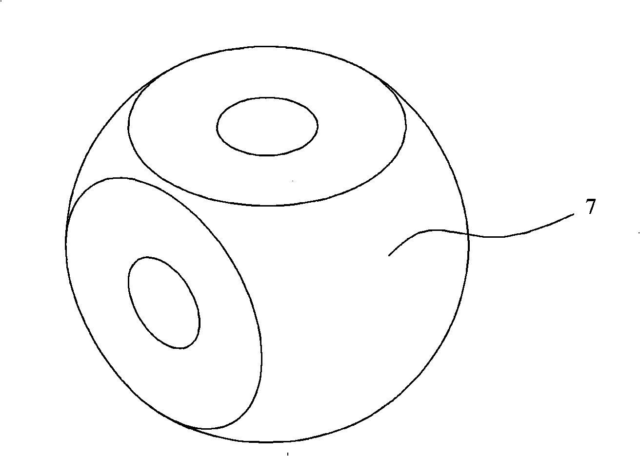 Device for drilling miniature borehole on ultra-short radius of coiled tubing