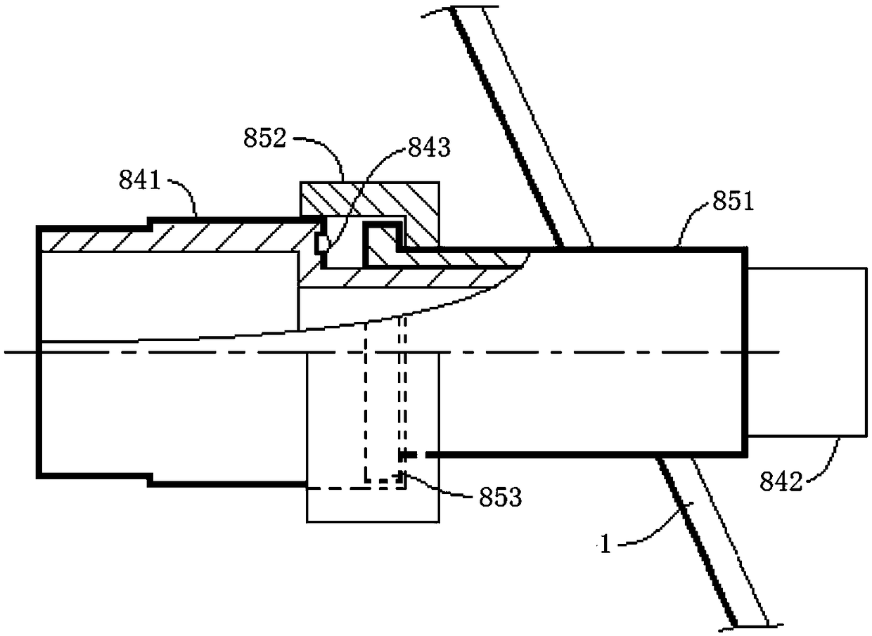 Curing agent production system based on air-jet disturbance