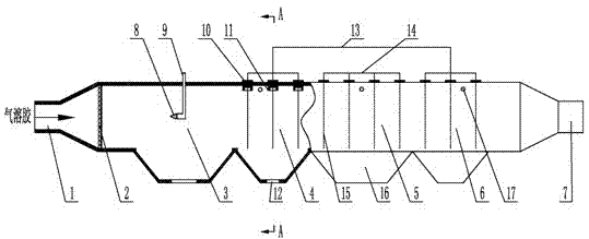 Efficient multi-field-coordination fine particulate matter removal device and method