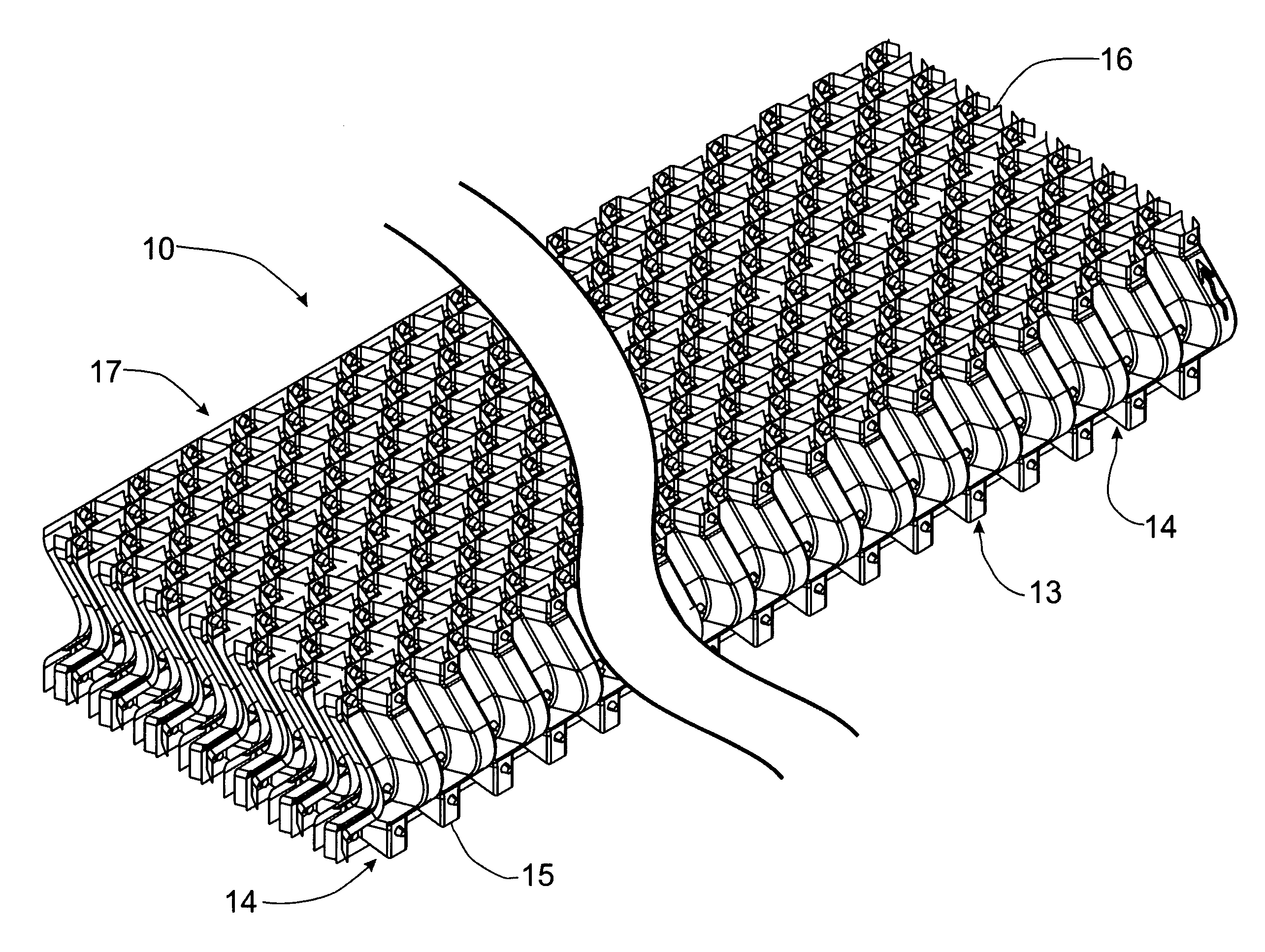 Drift eliminator with formed beveled tip