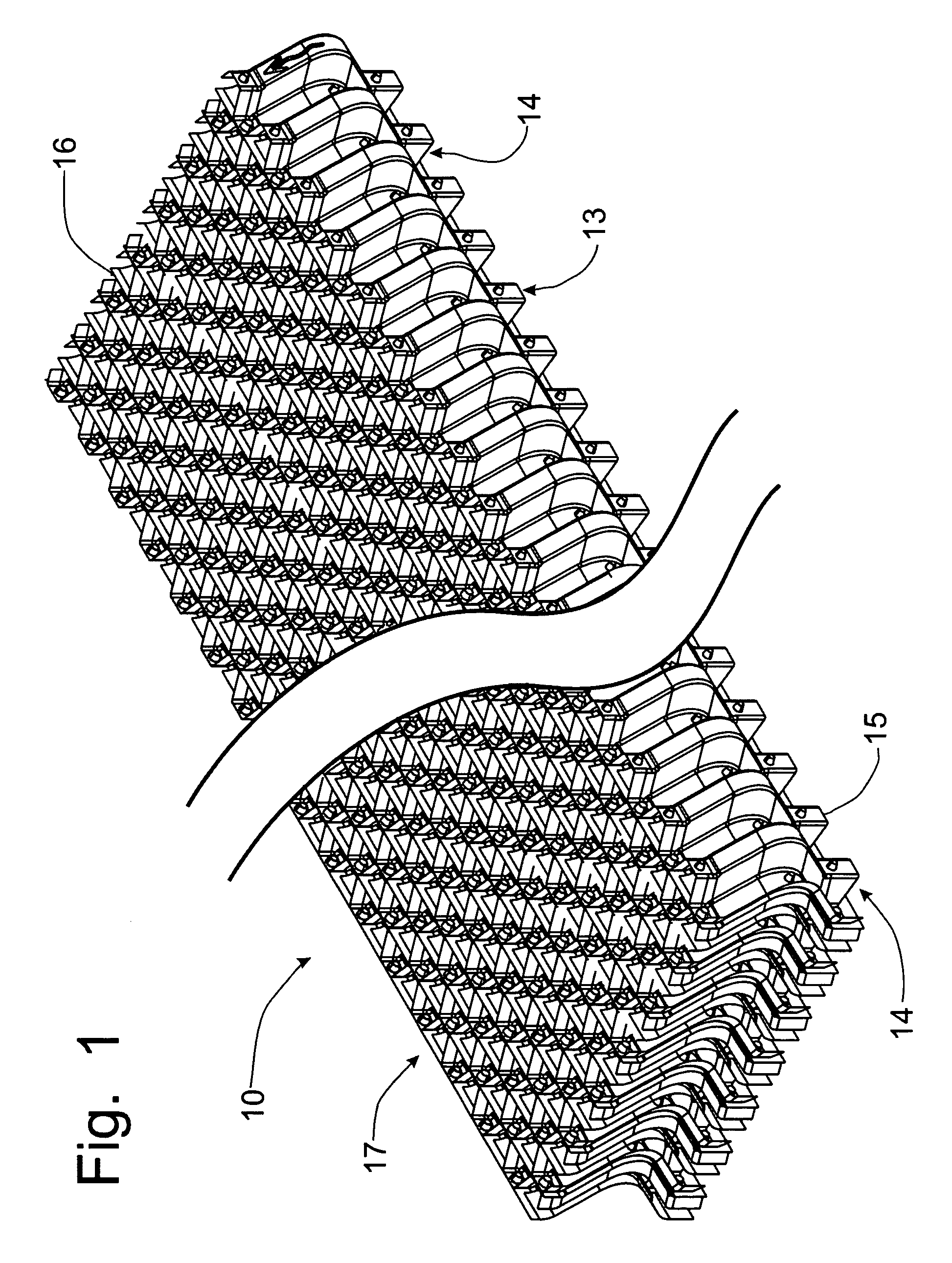 Drift eliminator with formed beveled tip