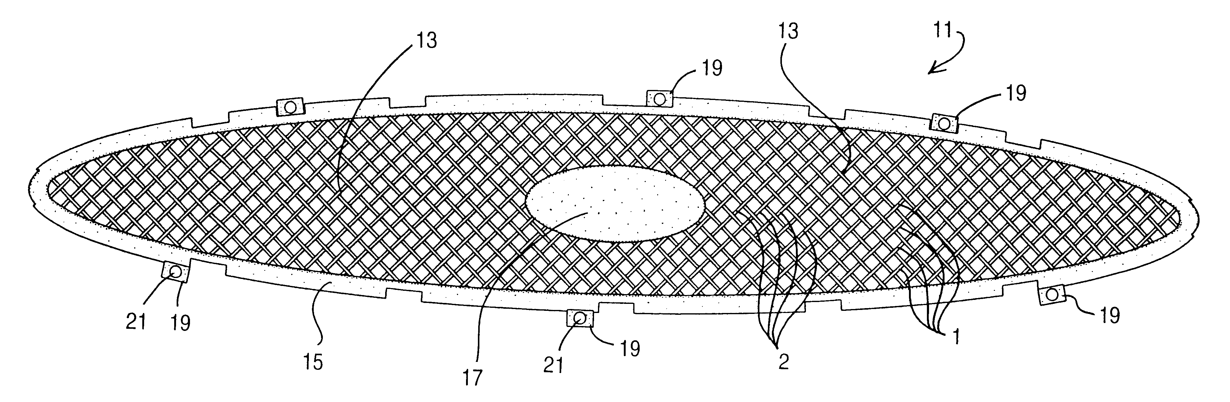 Grill for vehicle front end