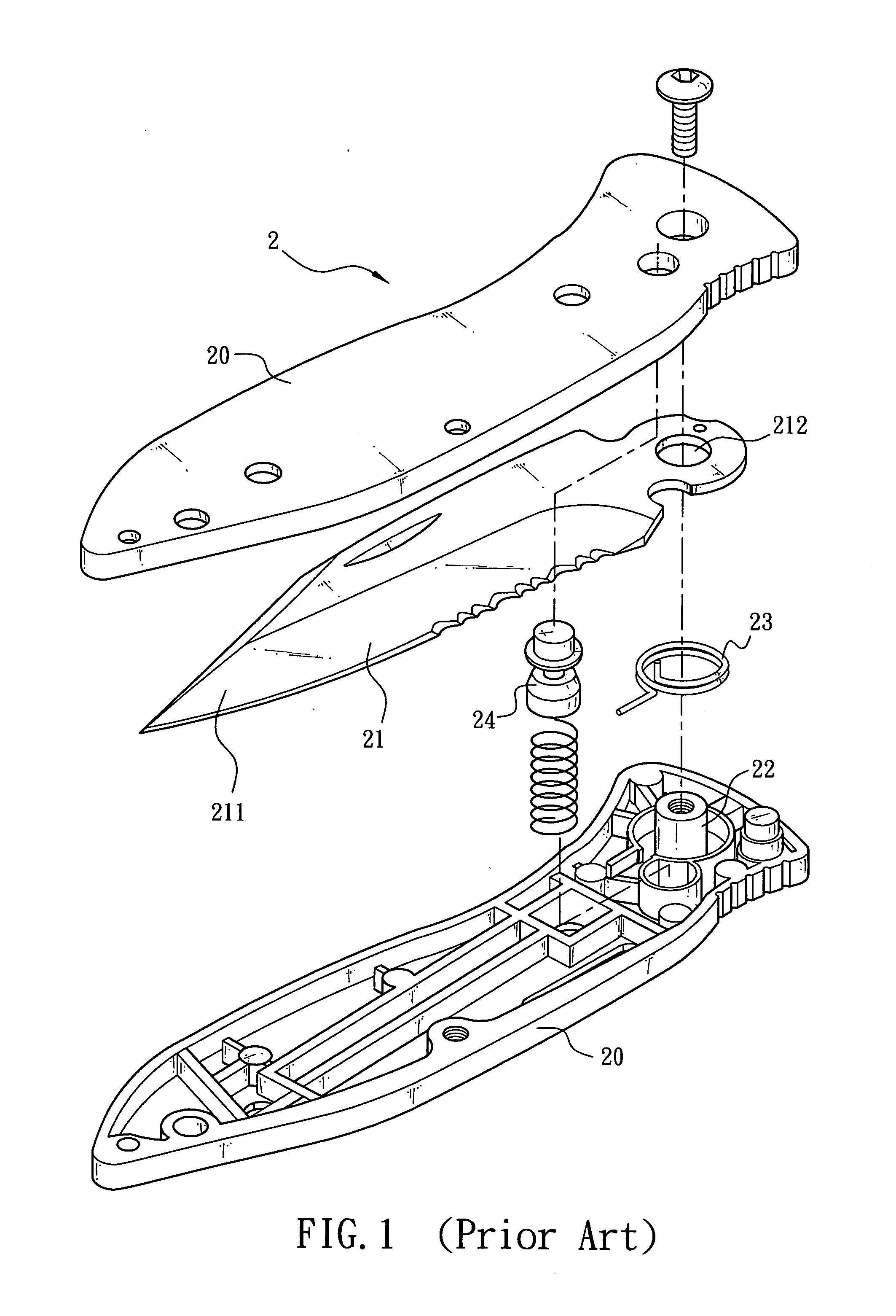 Folding knife assembly