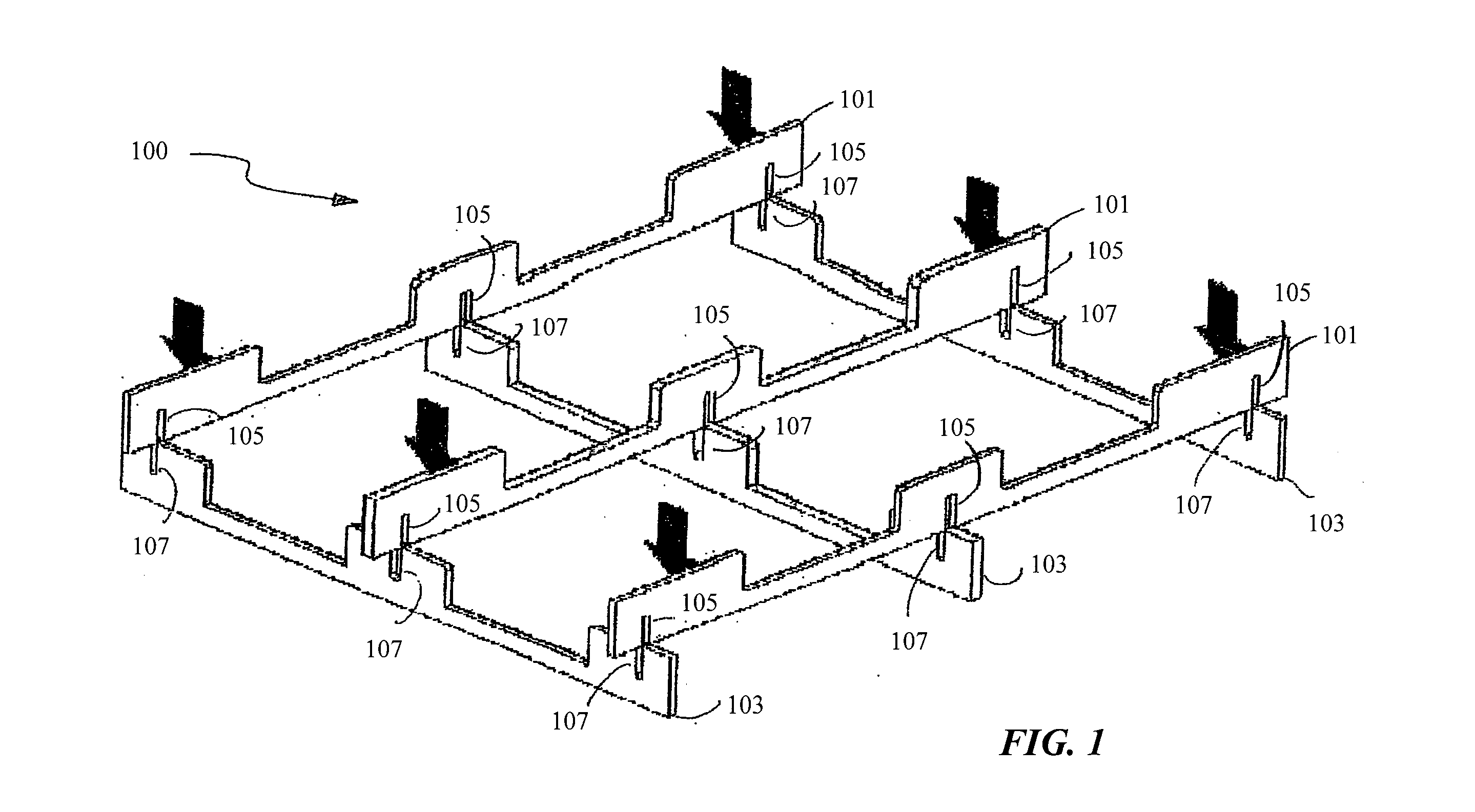 Support device for materials handling