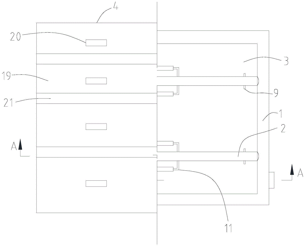 Cooling water tank for machine tool