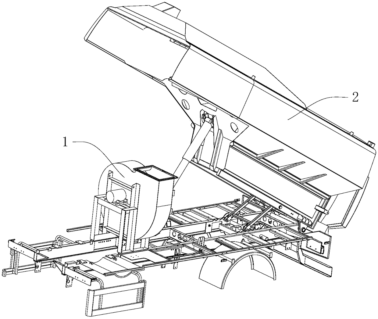 Dust removal system for road sweeper