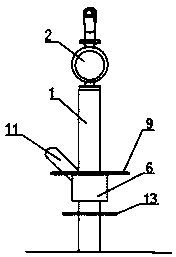 Aeration and clearing device of circular culture pond