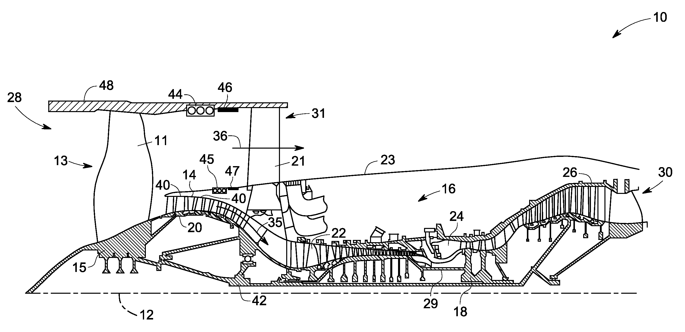 Combined surface cooler and acoustic absorber for turbomachines