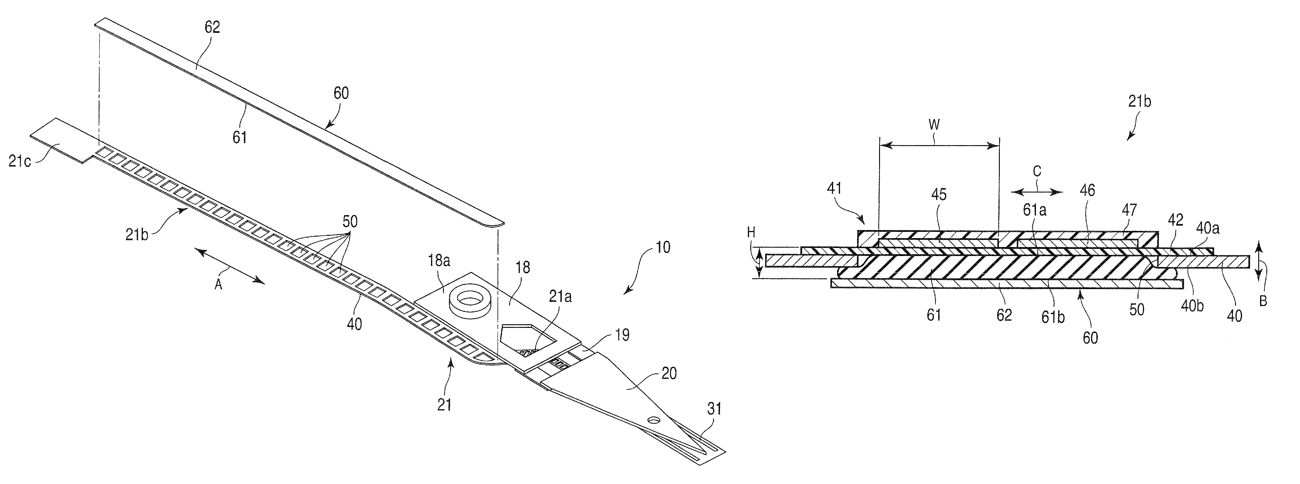 Flexure to be secured to a load beam of a disk drive suspension