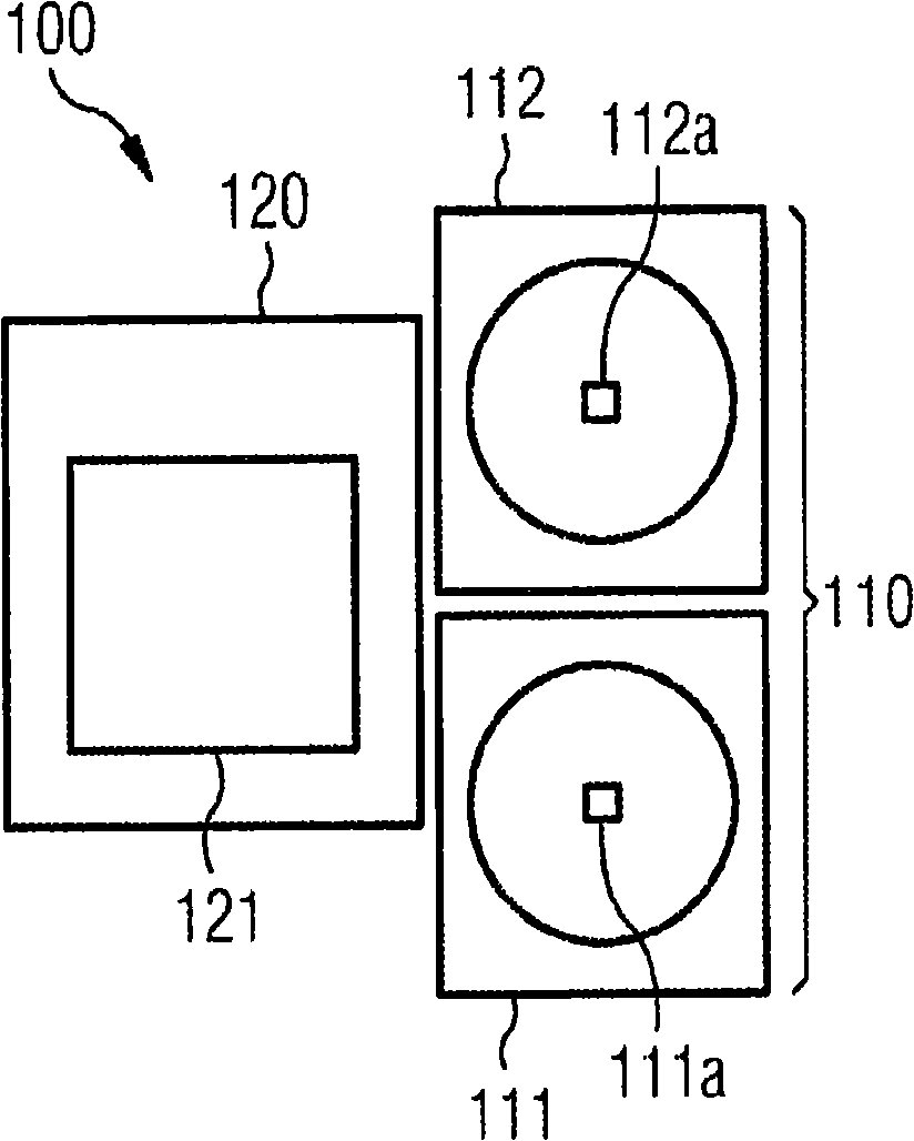 Smoke detection by way of two spectrally different scattered light measurements