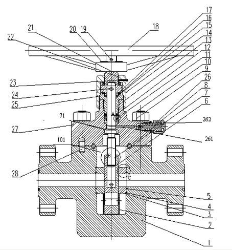 Ultrahigh pressure flat plate gate valve