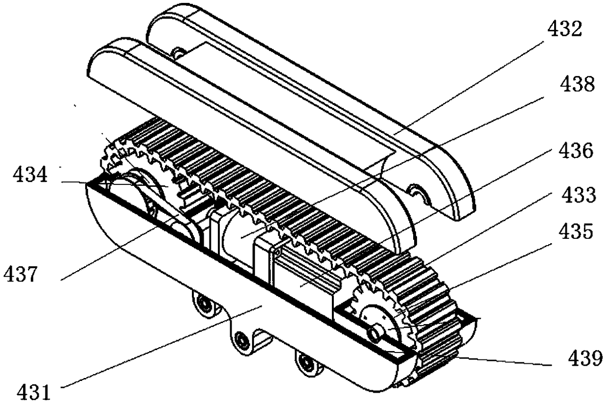 Self-adaption pipeline dredging robot