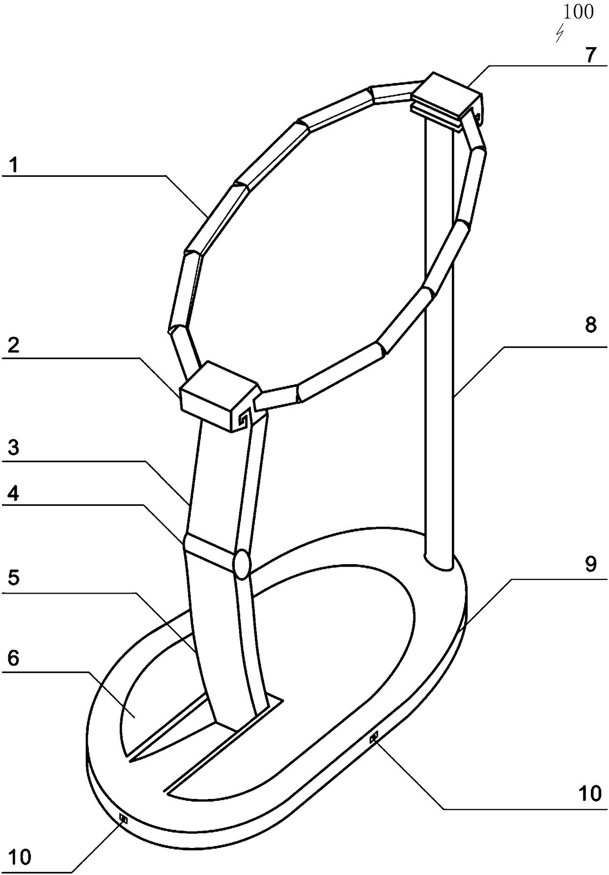 Indoor hydraulic self-closing-opening type waste collecting bracket device