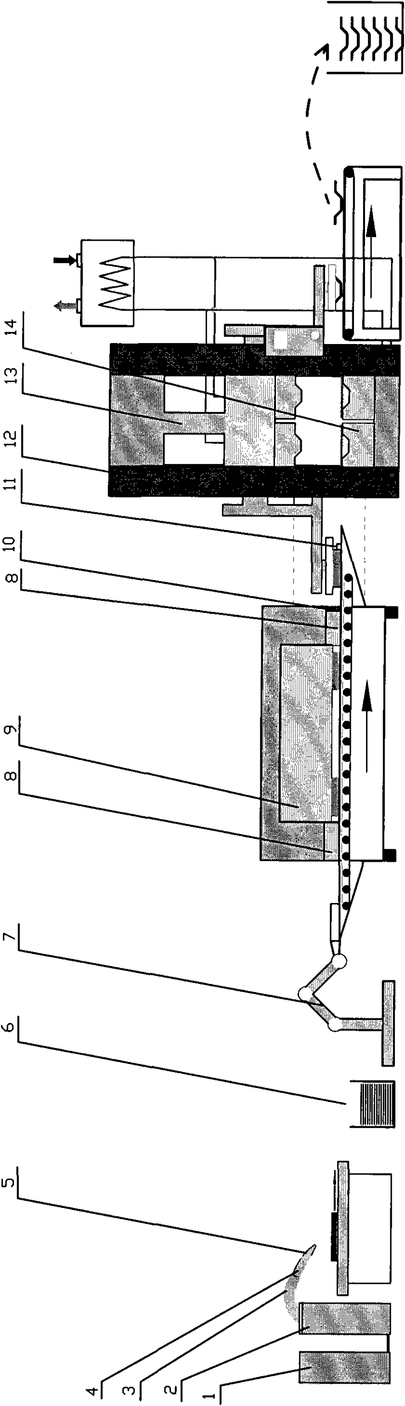 Hot forming method of steel plate based on anti-oxidation coating and production line for implementing the method