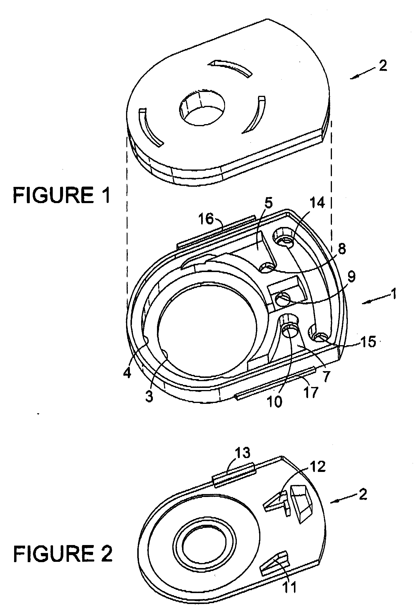 Electrode contact pellet and associated photoionisation detector assembly