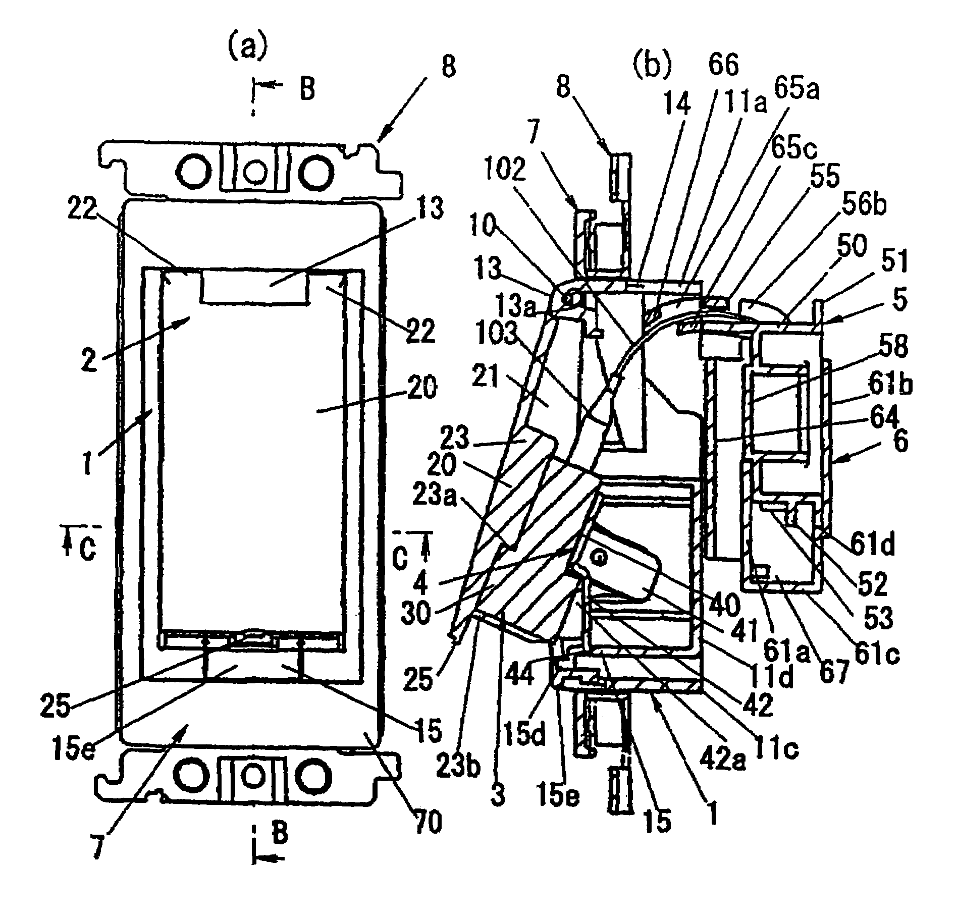 Wiring device for optical fiber