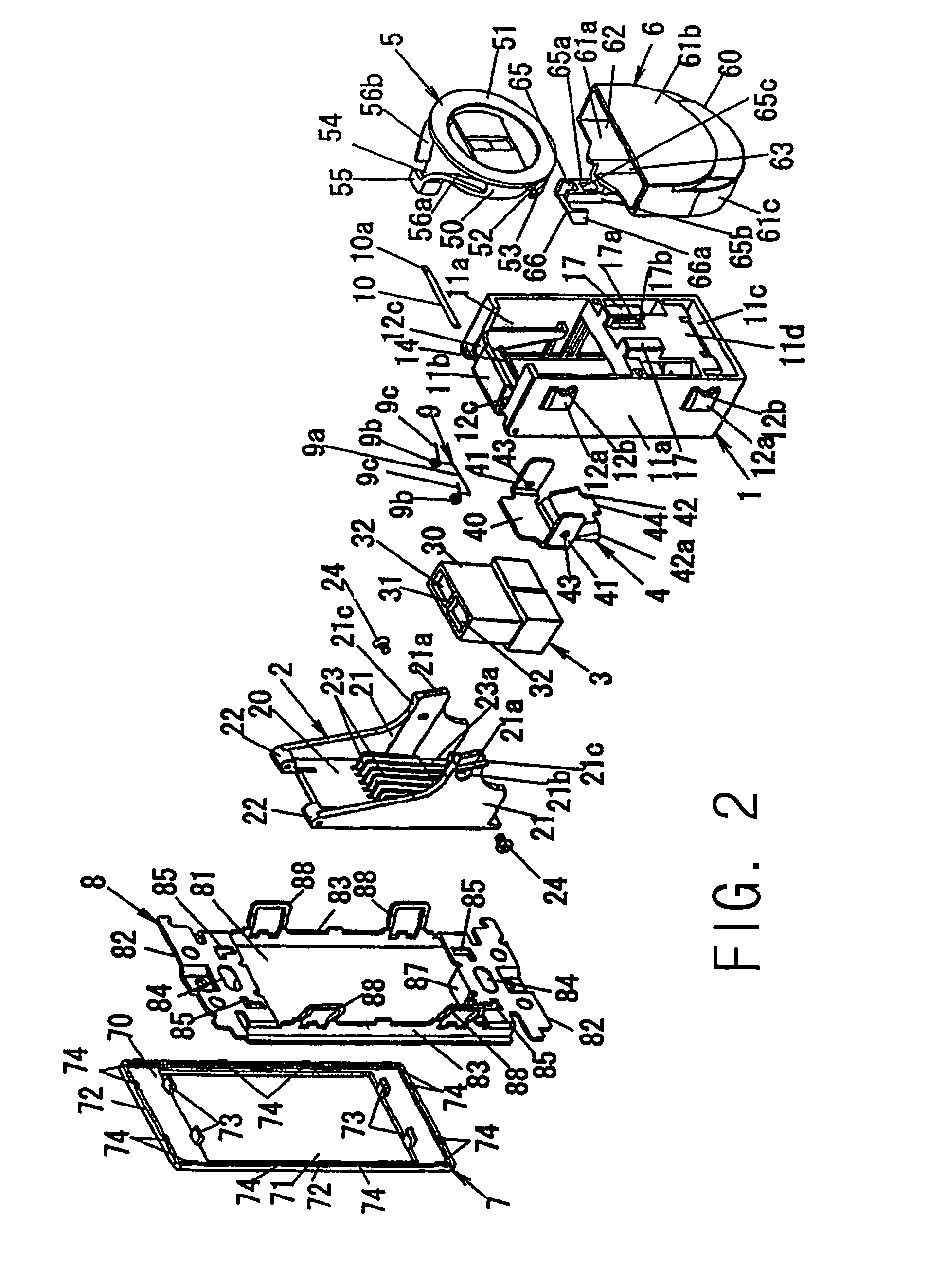 Wiring device for optical fiber