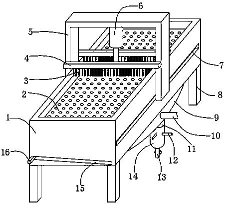 Whole gantry type water cutting platform