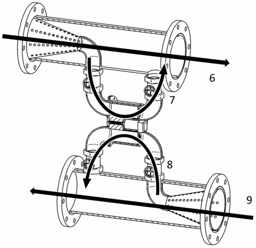 Rotary rubber ball automatic on-line continuous cleaning device and method