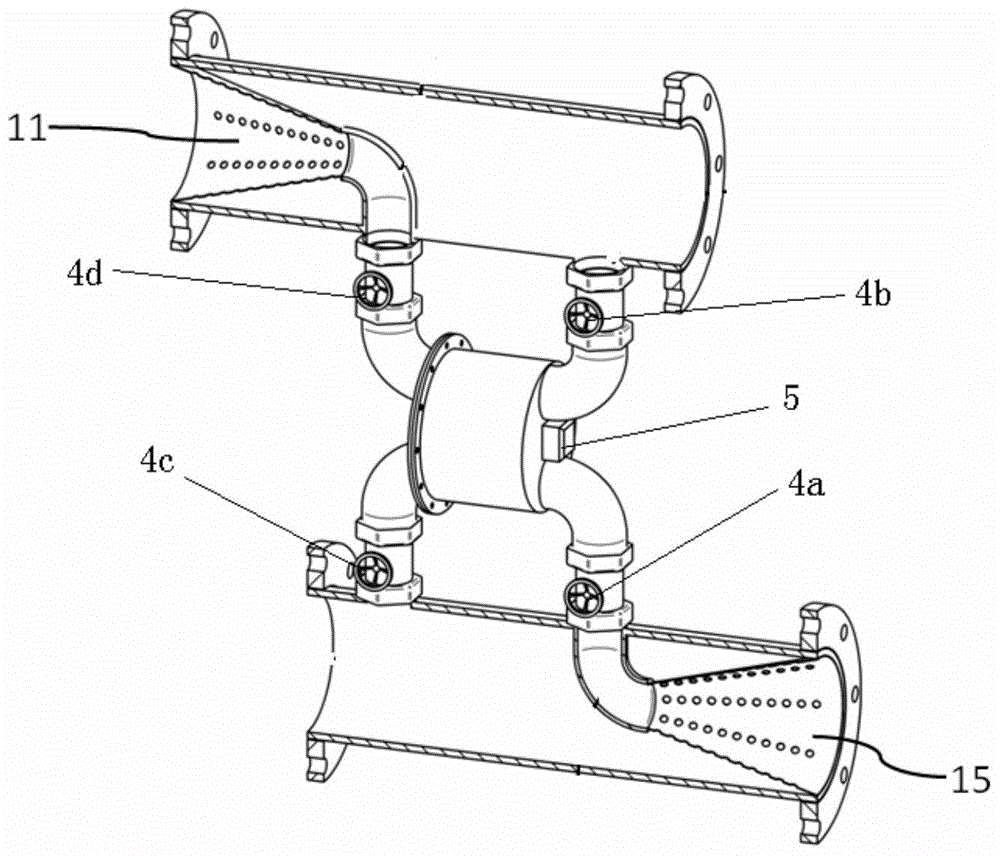 Rotary rubber ball automatic on-line continuous cleaning device and method