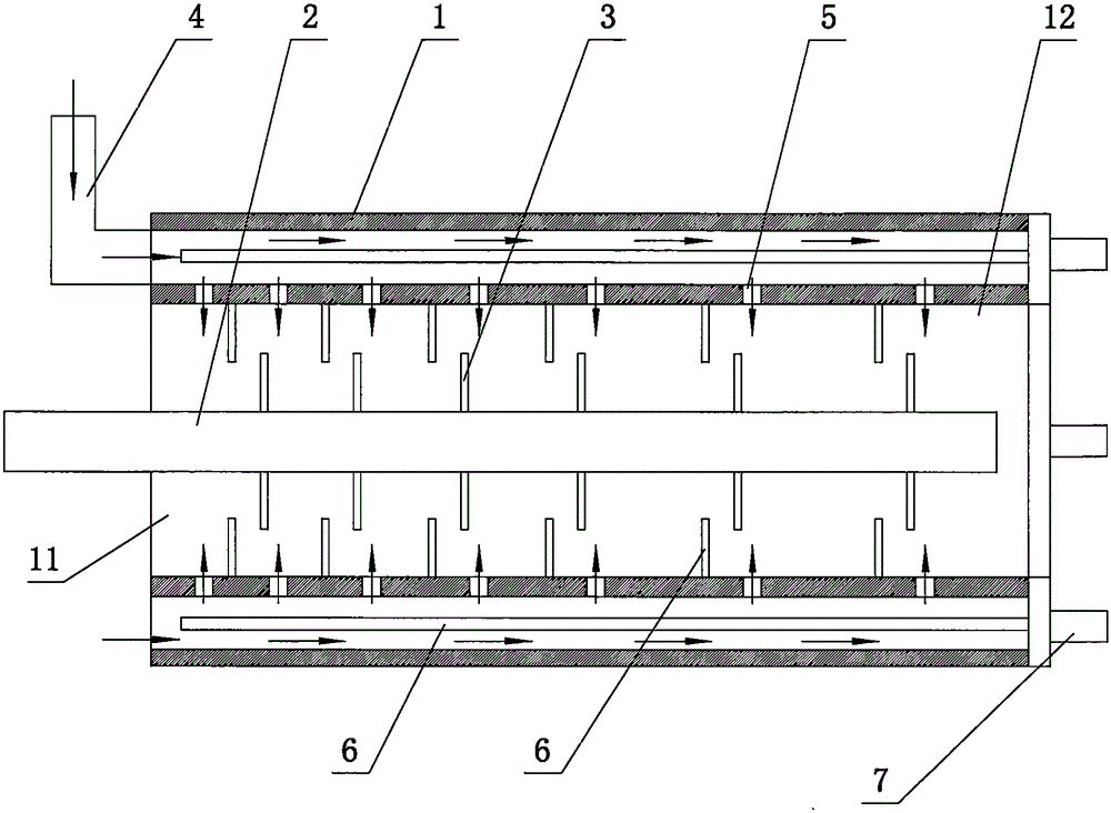 Novel mixing pipe for sludge purifying equipment