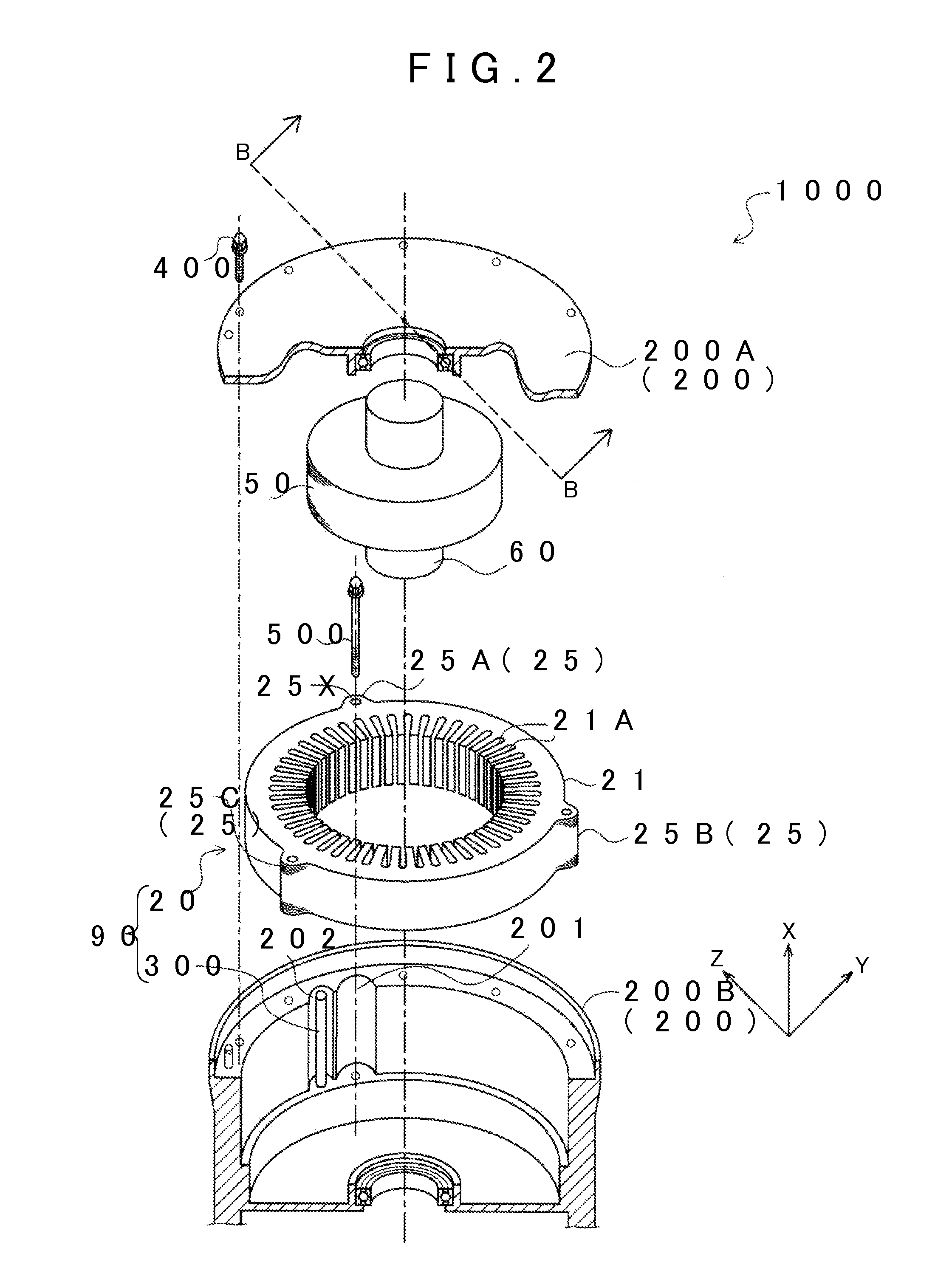 Stator cooling device