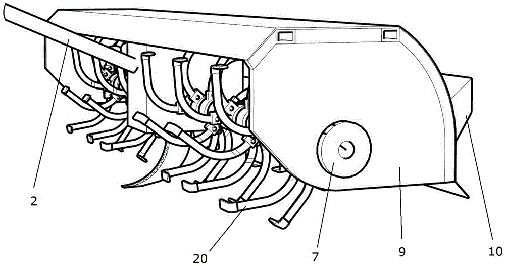 An orchard straw double-layer covering machine