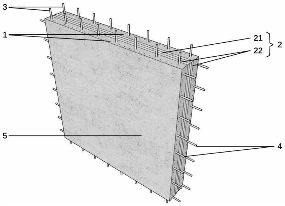 Fabricated FRP-sea sand concrete sound insulation and noise reduction wallboard