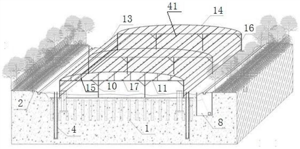 Shazhou water source comprehensive recycling system and its construction method