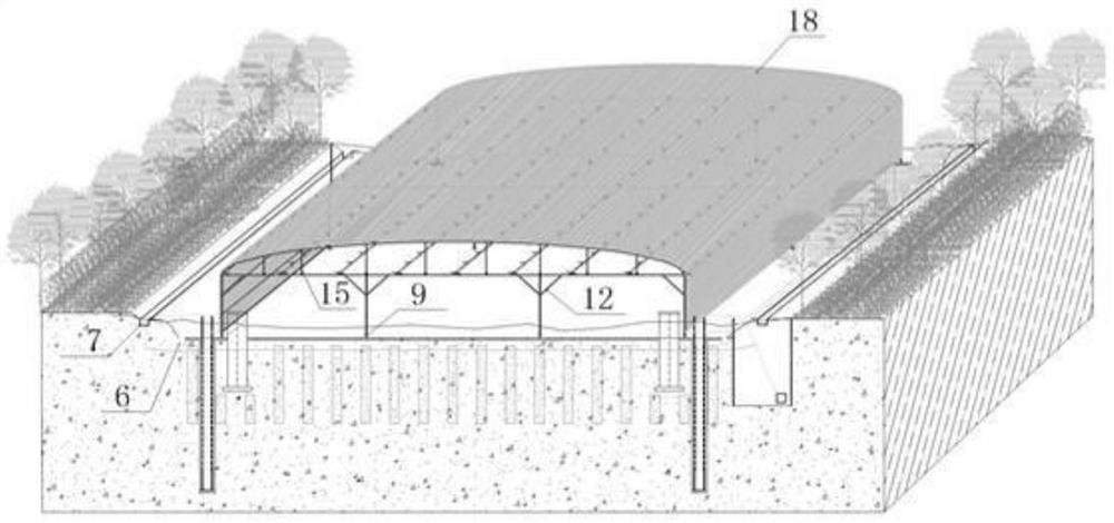 Shazhou water source comprehensive recycling system and its construction method