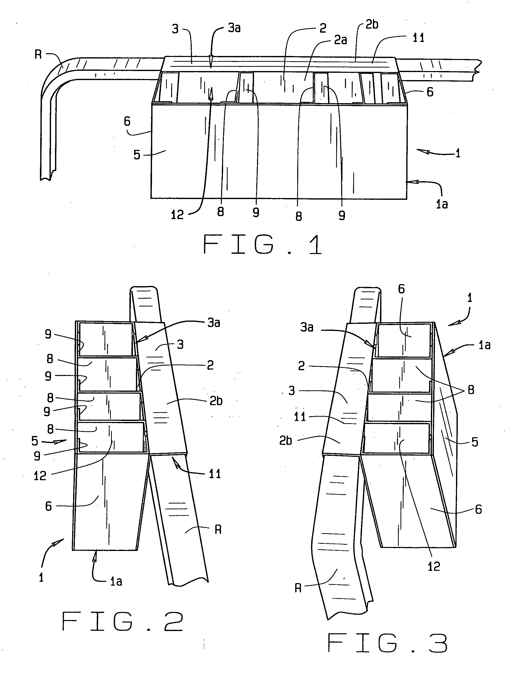 Paperboard container for application to a bed rail