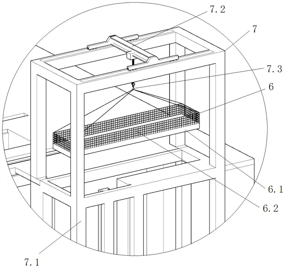 Fish lifting machine device for collecting fish by utilizing tail water of hydropower station and fish collecting method of fish lifting machine device