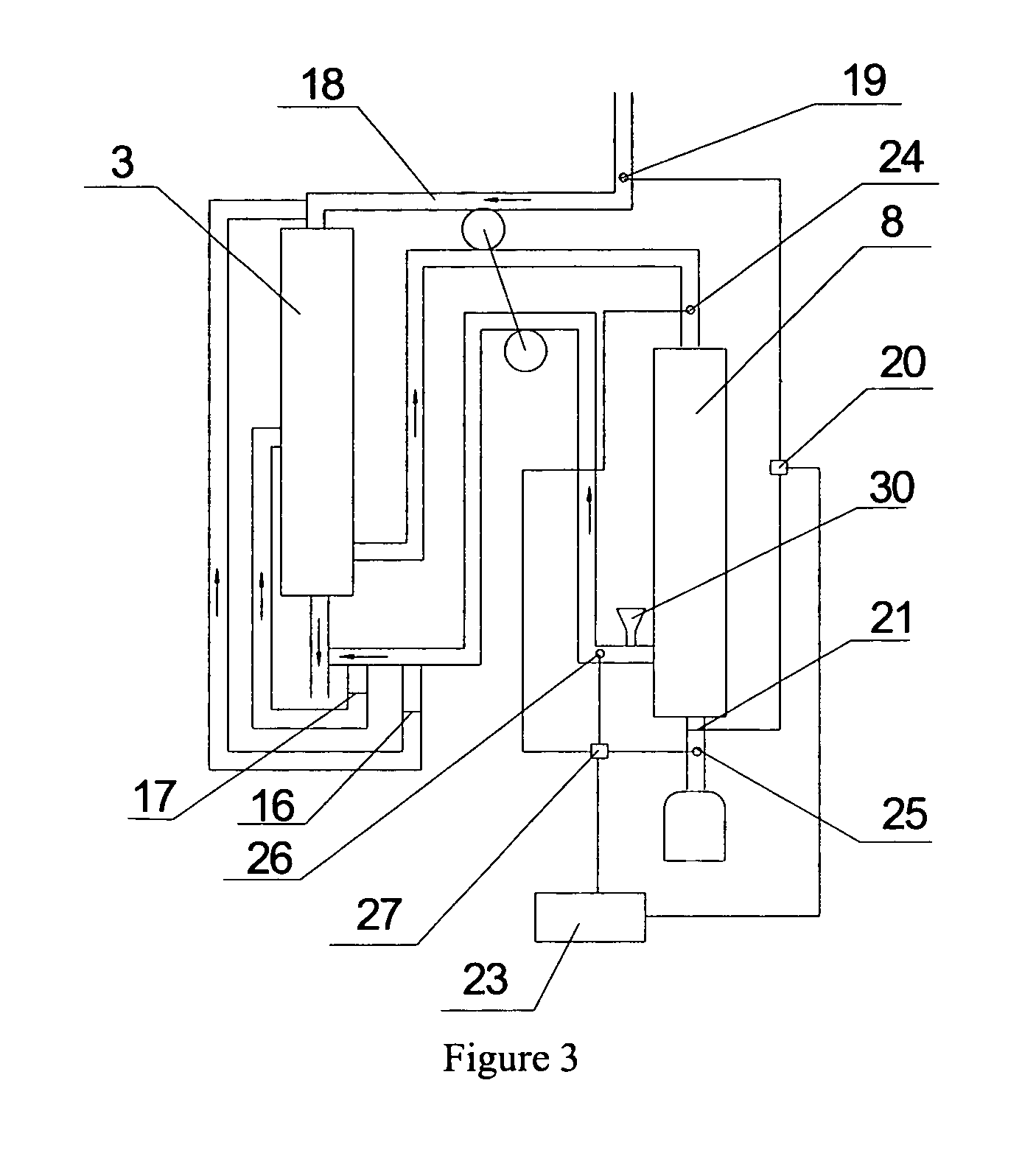 Continuous ambulatory hemofiltration device