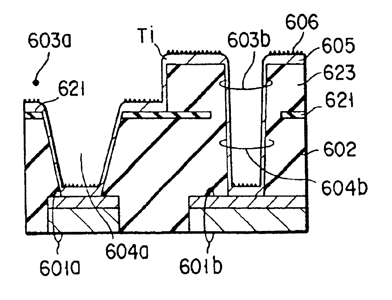 Semiconductor device with tapered contact hole and wire groove