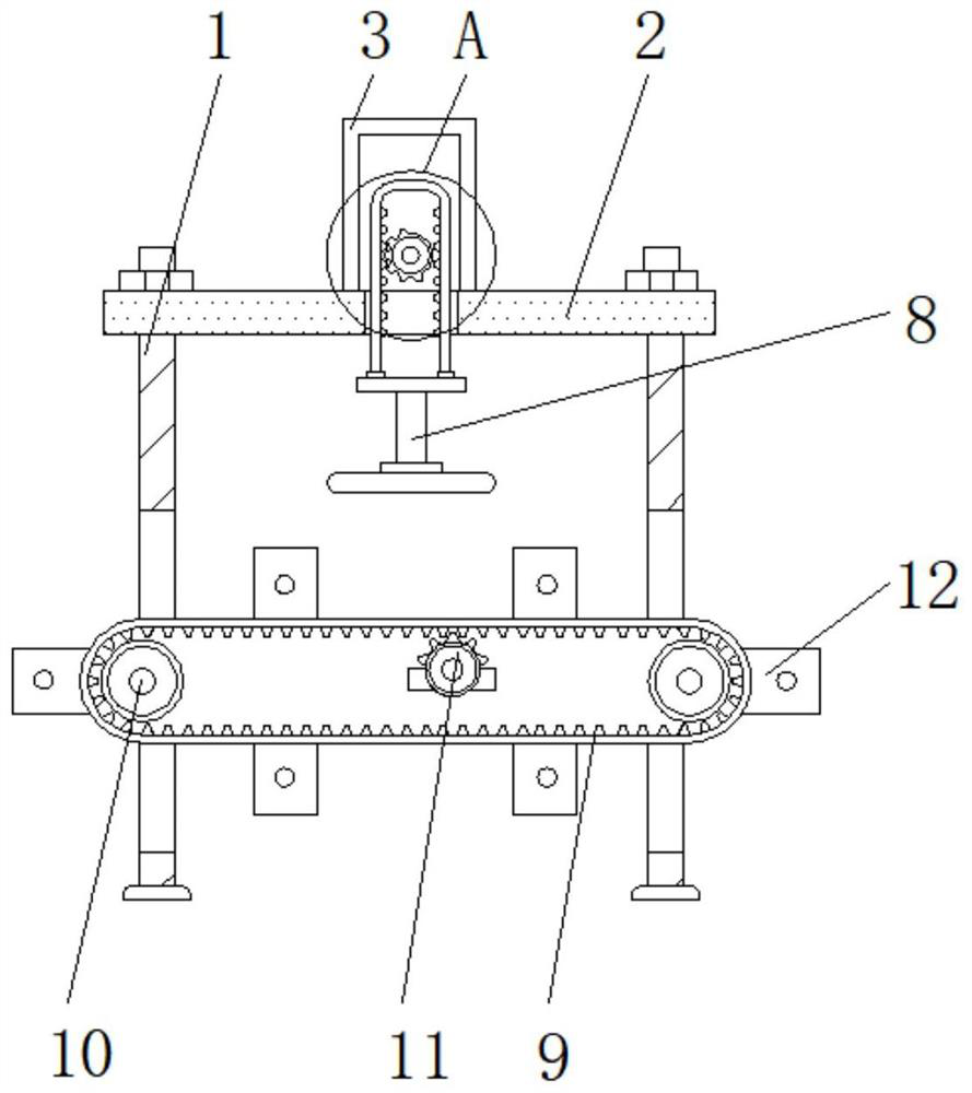 Automatic paperboard clamping device for carton