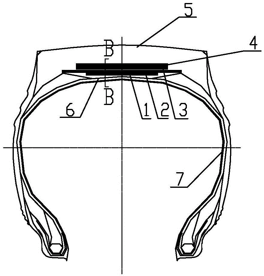 tire belt structure