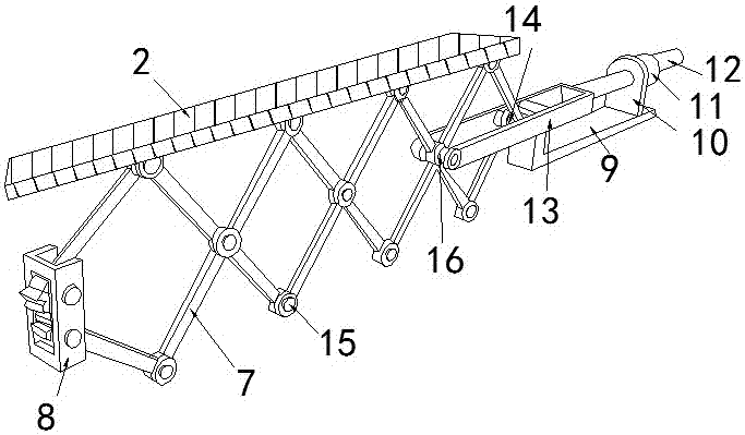 Extension type medical cart