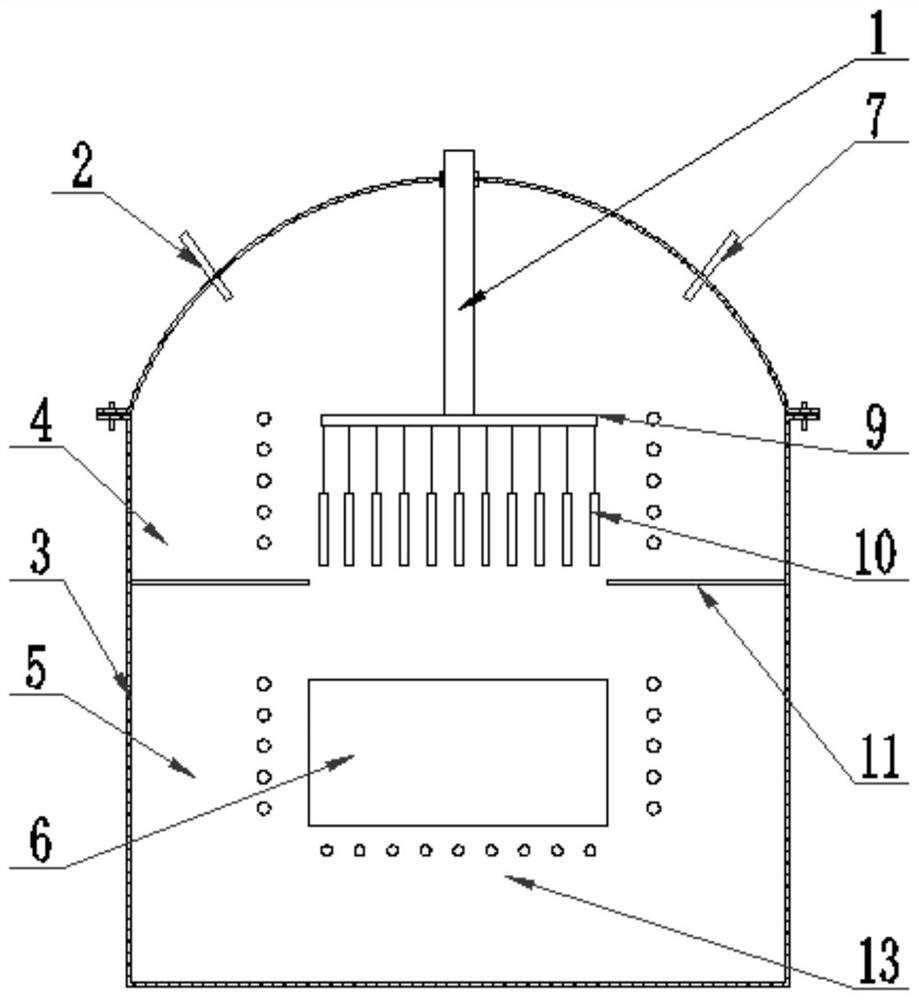 High-throughput device and preparation analysis method for rapid analysis of wetting-reaction behavior of ternary liquid alloy matrix and reinforcement