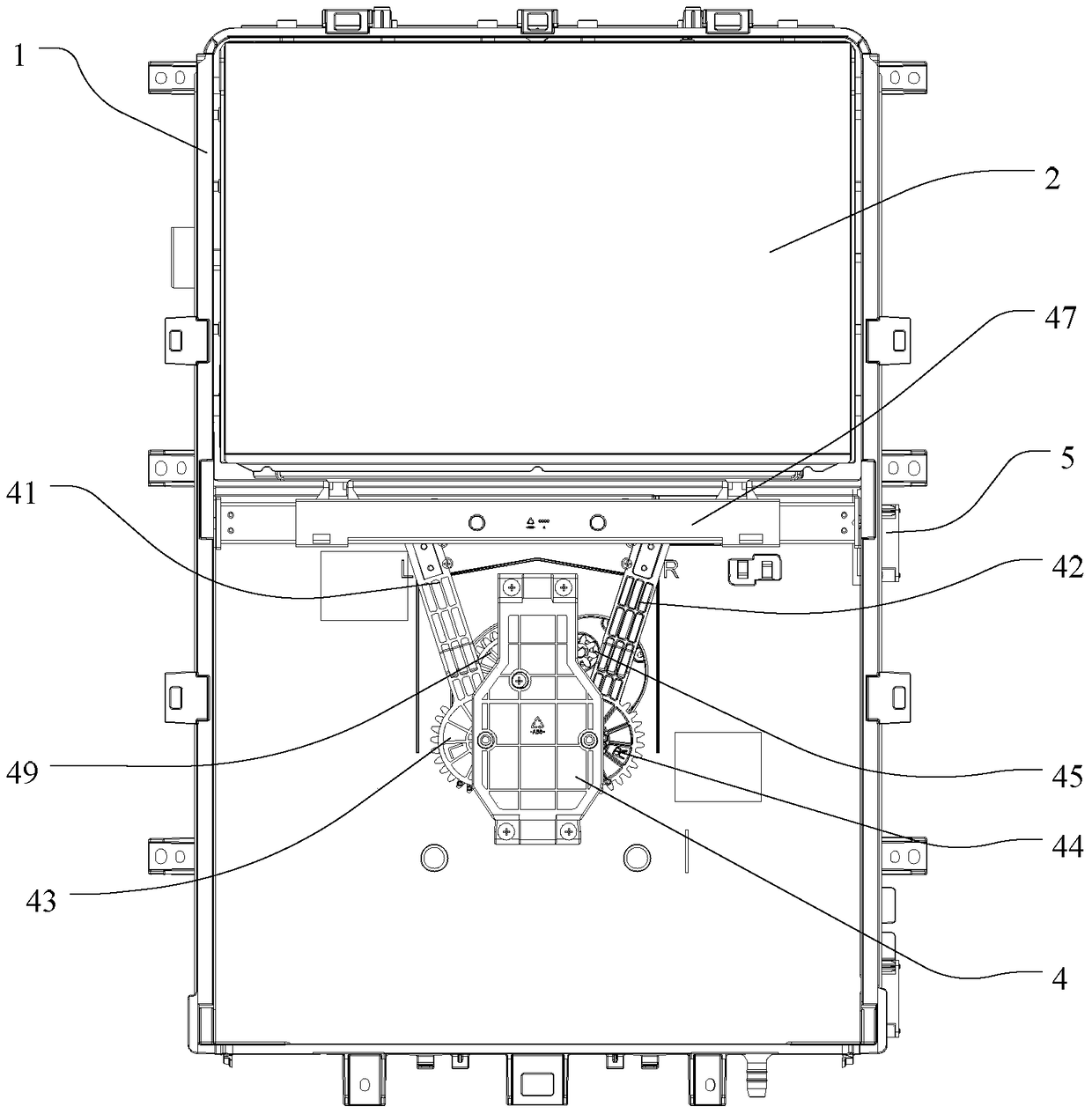 A sliding door driving device and an air conditioning device