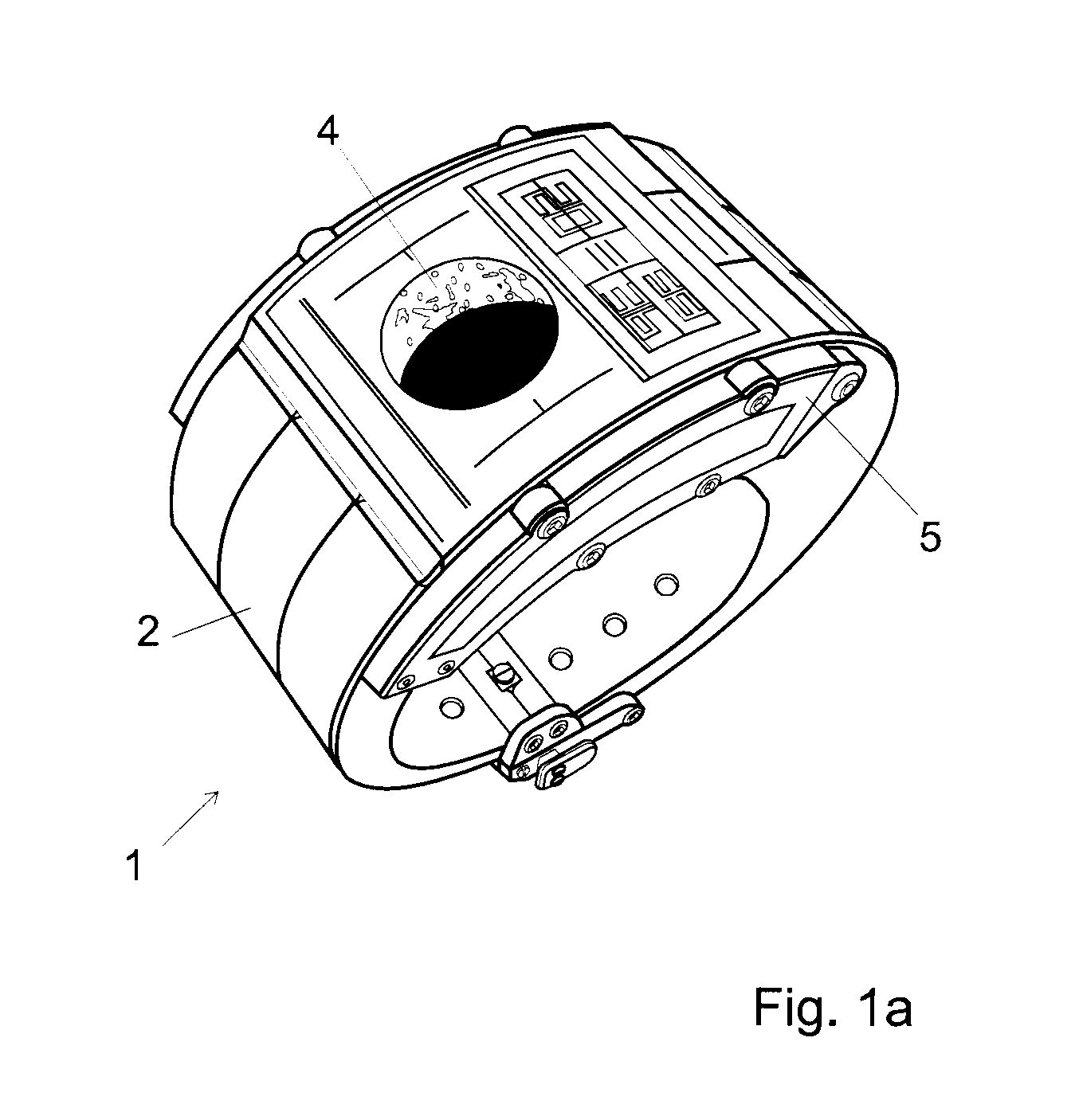 Method and circuit for switching a wristwatch from a first power mode to a second power mode