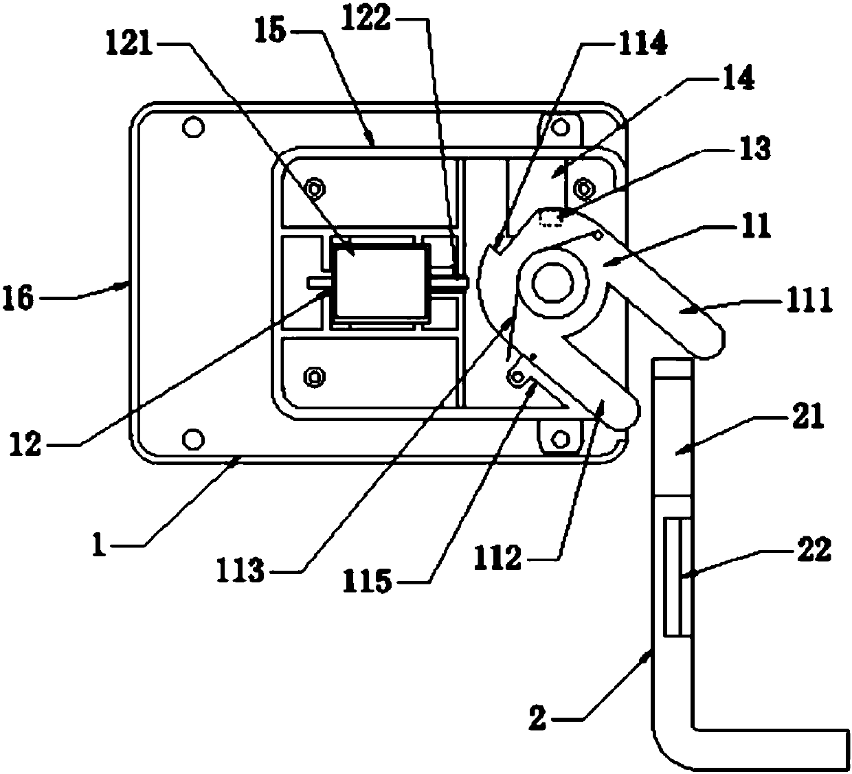 Public bicycle intelligent electronic lock device