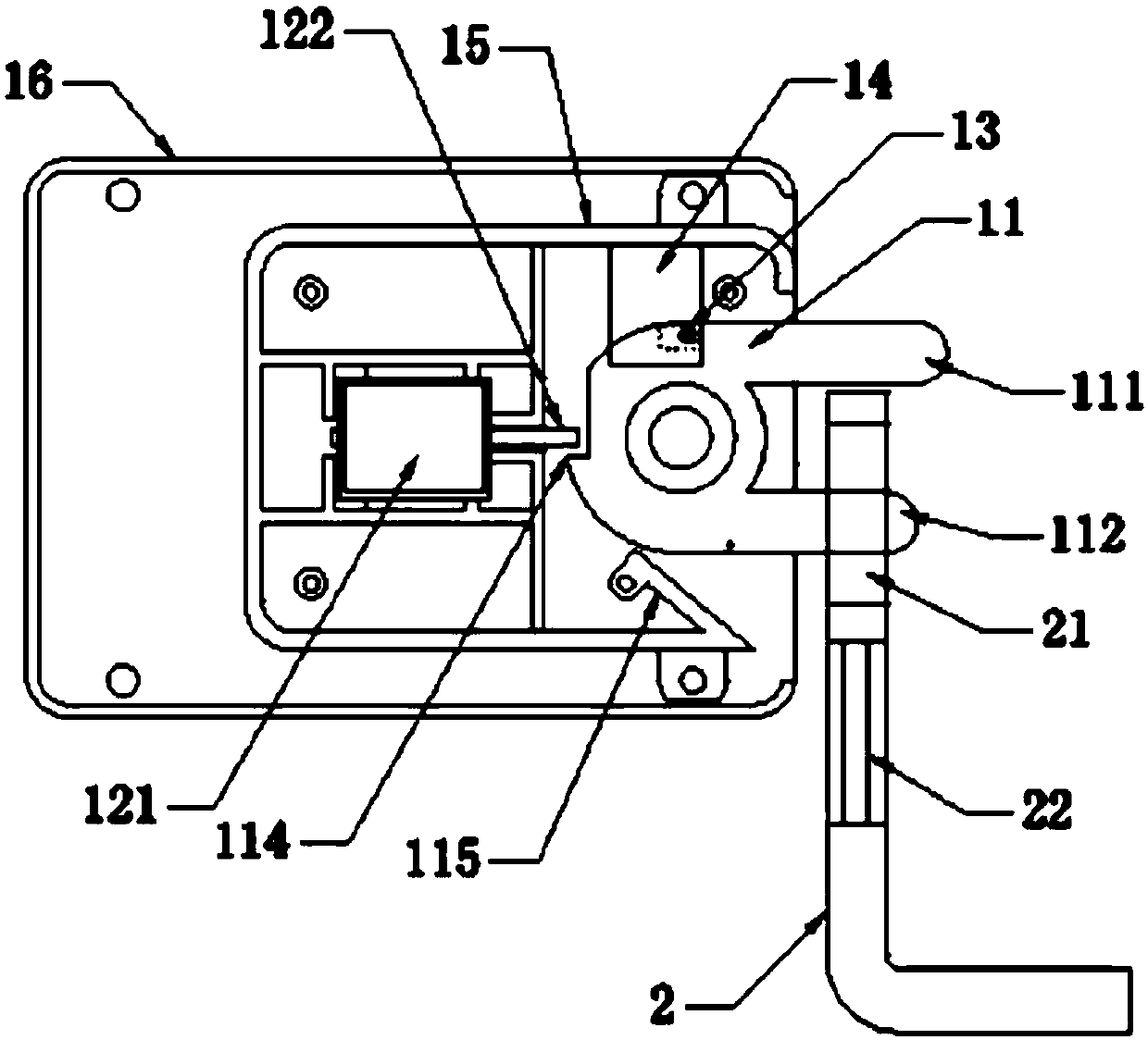 Public bicycle intelligent electronic lock device