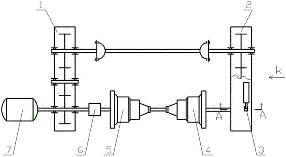 Mechanical transmission closed test bed and test method thereof