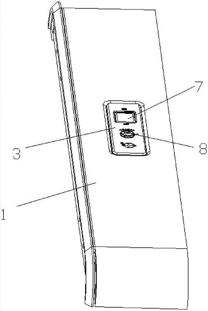 Fingerprint box lock integrally installed with bag frame