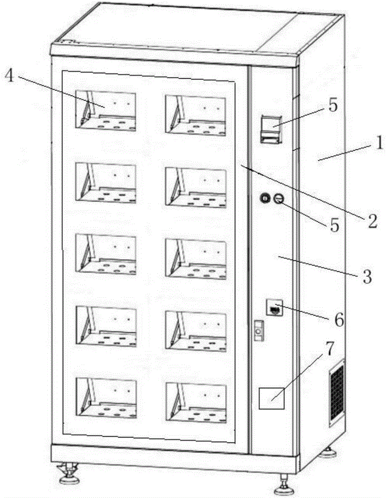 Dustproof vending machine