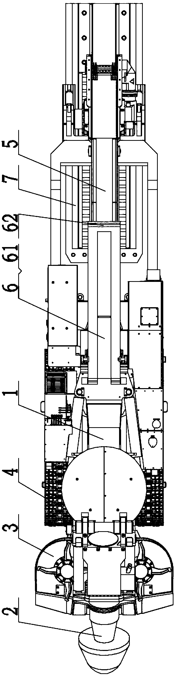 A climbing control method for a large-inclination roadheader with an auxiliary climbing device